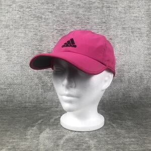 Adidas Climalite Hat Women’s Pink Athletic Running Cap Adjustable Strapback Logo